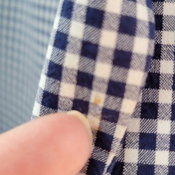 Tommy Hilfiger Navy Blue Gingham Checkered Sports Coat 44R Blazer Preppy Jacket - Picture 14 of 16